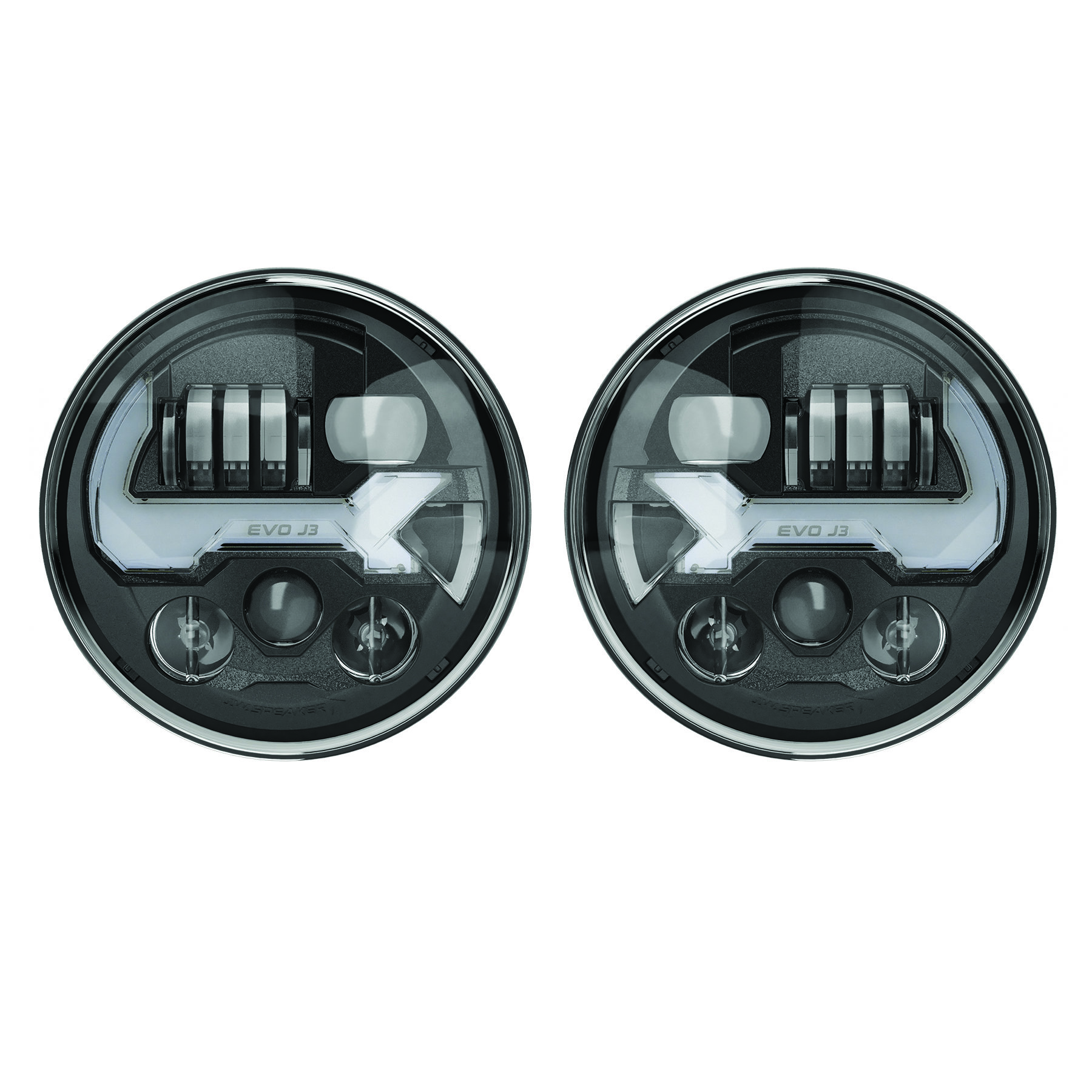 J.W. Speaker 8700 EVO J3 LED Headlights for 0718 Jeep Wrangler JK